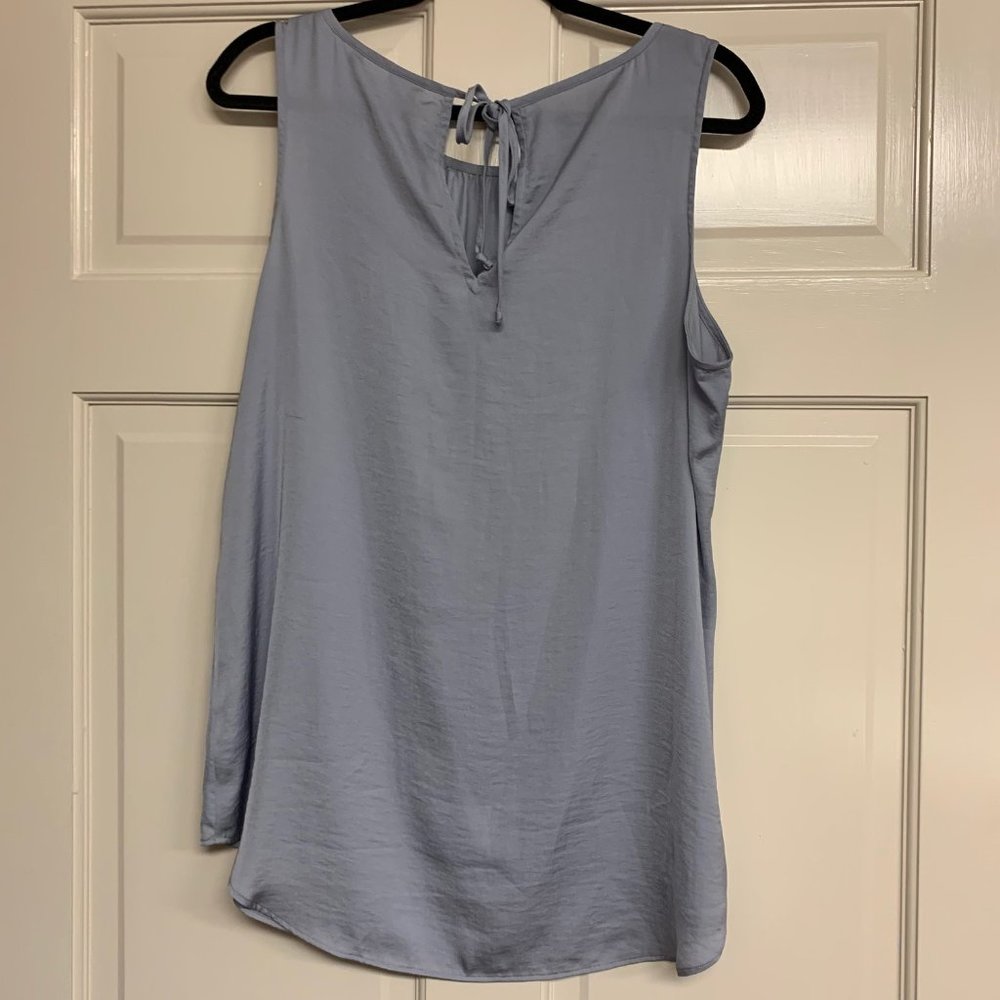 CAbi Blue Silk Tank